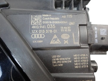 4K0941035 AUDI A6 C8 MATRIX FULL LED 4K0 4K 18- KOMPLETNÍ SVĚTLO LEVÝ