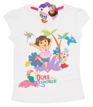 Koszulka BLUZKA t-shirt dziewczęca Dora 116 cm DZIEŃ DZIECKA