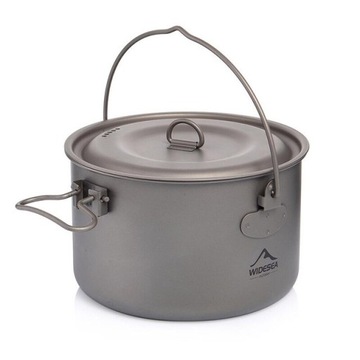1300ML tytanowy garnek Widesea Camping zastawa sto