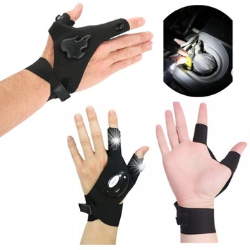 RĘKAWICZKI Z LATARKAMI LED 2szt.