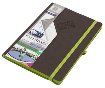 KALENDARZ 2024/2026 B5 18M + NOTES HIP HOP SZARY