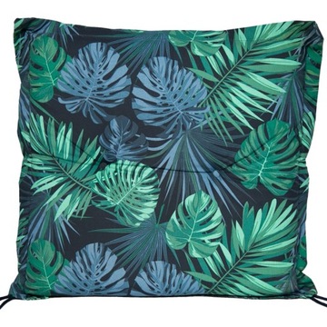 PODUSZKA NA SIEDZISKO KRZESŁO 43x42x6,5 cm MONSTERA PALMA PALMY