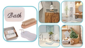 Zestaw kąpielowy gąbka -szczoteczka - pumeks