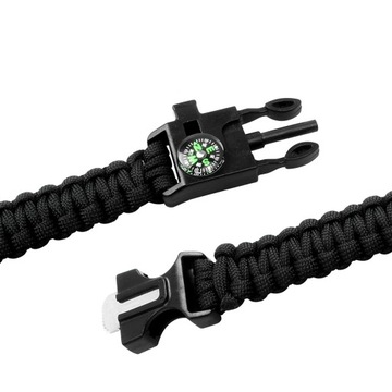 БРАСЛЕТ ВЫЖИВАНИЯ 5 В 1 ЛЕНТА КОМПАС КРЕМНЕВАЯ ВЕРЕВКА ВЕРЕВКА-ЛЕЗВИЕ ПАРАКОРД