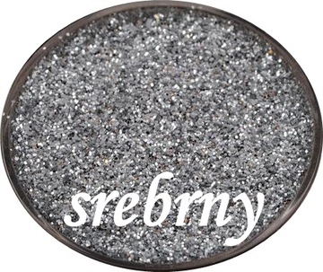 BROKAT SREBRNY DO FARB FUG ŚCIAN LAKIERU FUGI 100g