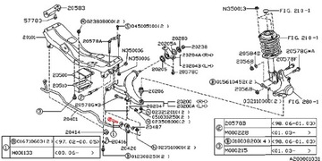 SUBARU ŚRUBA ŁĄCZNIKA DRĄŻKA STABILIZATORA PRZÓD