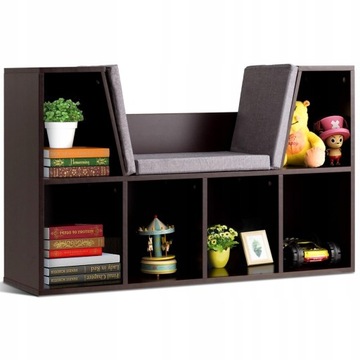 Полка Costway 103 х 30 х 63 см, оттенки коричневого