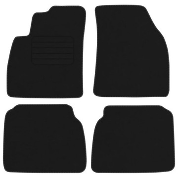HYUNDAI SANTA FE I 00-06 Dywaniki welur EKO czarne