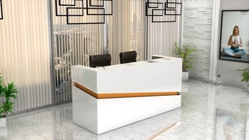 Рецепционная стойка R22 CORIAN 200x70см, с подсветкой