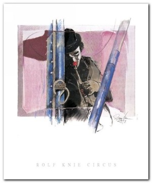 Musik Clown / Rolf Knie - plakat obraz 50x60cm
