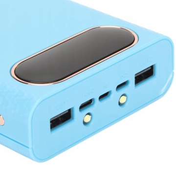 Коробка Power Bank своими руками, синяя с ЖК-дисплеем