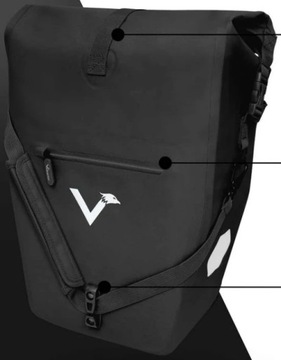 Valkental QC22068C, sakwa rowerowa