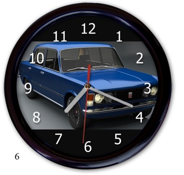 настенные часы Fiat 126p 125p сирена Trabant эмблема PRL бесшумный механизм
