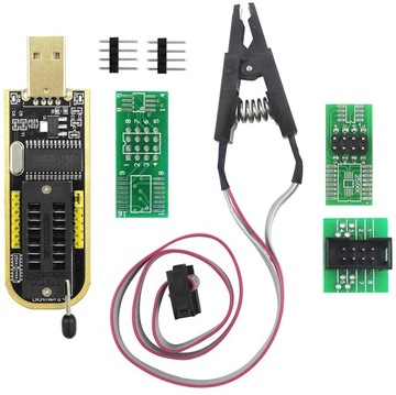 Programator CH341A EEPROM Flash BIOS IMMO + klips