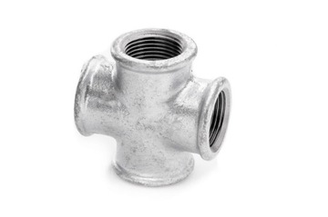 Czwórnik 1/2'' żeliwo ocynk nakrętny C1