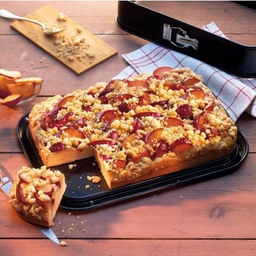 ПРЯМОУГОЛЬНЫЙ ПРОТИВЕНЬ ДЛЯ ТОРТОВ СТАЛЬНАЯ ПРОТИВОНЬ + СПАЛКИ