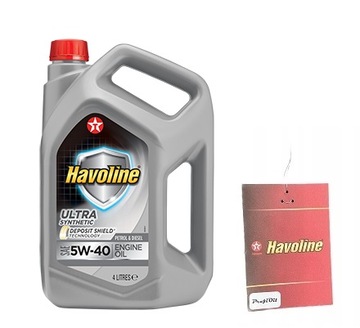TEXACO HAVOLINE ULTRA 5W40 SYNTETYK 4L