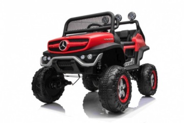 Mercedes Benz Unimog детский Off-road Красный + 4х4 Привод + Пульт + Сумка