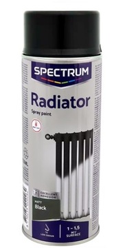 КРАСКА ДЛЯ РАДИАТОРОВ, МАТОВАЯ ЧЕРНАЯ СПРЕЙ