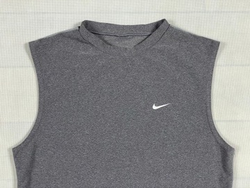 Nike bezrękawnik trening dri-fit unikat logo M L