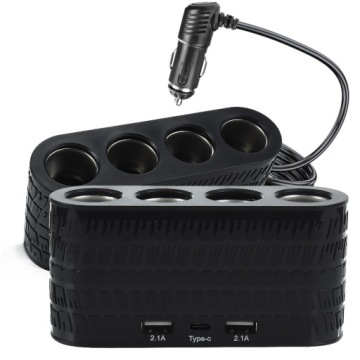 ТРОЙНИК, РАЗЪЕМ ДЛЯ ПРИЖИГАЛА, QUAD 2USB 1USB C ДЛЯ АВТОМОБИЛЬНОГО ГРУЗОВИКА