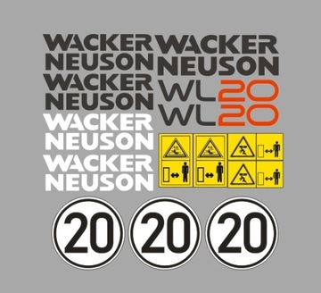 Naklejki oklejenie WACKER NEUSON WL20