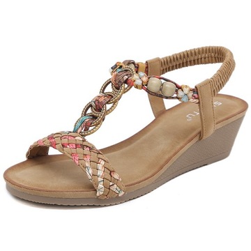 BOHO SANDAŁY DAMSKIE NA 38