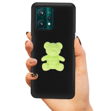 Pouzdro Matné Černé Pro Realme 9 Pro Plus Zelený Medvídek