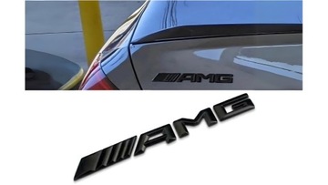 ZNAK ZNAKY MERCEDES AMG 18,5X2,5 CM ČERNÁ