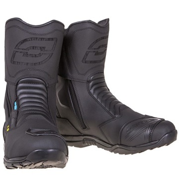 OZONE MĘSKIE BUTY MOTOCYKLOWE Z MEMBRANĄ RAPID BLACK SKÓRA PU 45