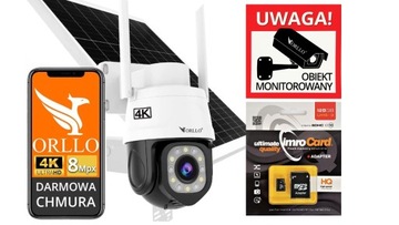 Kamera Z17 Pro ORLLO 4K 8MP SIM LTE 5xZOOM+PANEL SOLARNY+KARTA 128+zasilacz