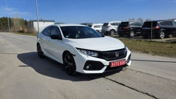 Honda Civic X Hatchback 5d 1.0 VTEC TURBO 126KM 2019 Honda Civic biala perla 1,0 i-vtec ledy duza navi, zdjęcie 2