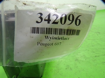 PEUGEOT 607 DISPLEJ AUTORÁDIO NAVIGACE 9631241080