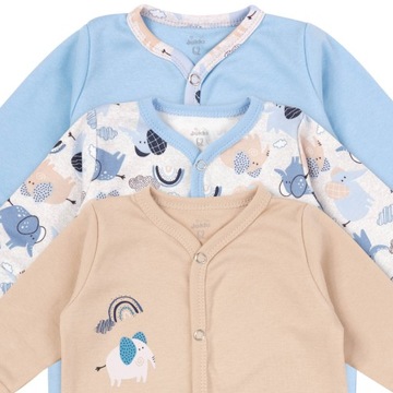 Комплект из 3 комплектов ДЕТСКИХ РОМАНТИЧЕСКИХ ПИЖАМ НА МОЛНИЯХ 62