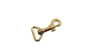 Karabinek 25x64mm karabińczyk Nierdz 5szt złoty