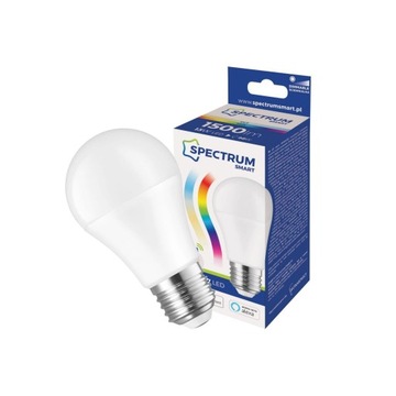 Żarówka LED Spectrum Smart E27 1500 lm 13W RGBW+CCT+DIM Wi-Fi/BT