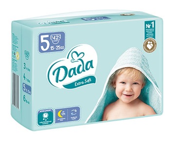PIELUSZKI DADA EXTRA SOFT 5 JUNIOR 42 SZT. 15-25kg