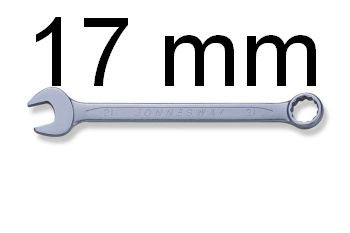 Klucz płasko-oczkowy Jonnesway 17 mm W26117