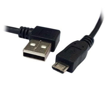 Угловой кабель MicroUSB Micro USB — USB ЛЕВЫЙ, 0,5 М