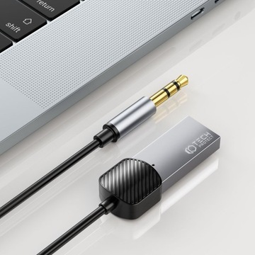 KABEL BLUETOOTH AUX AUDIO ADAPTER TECH-PROTECT ULTRABOOST SZARY