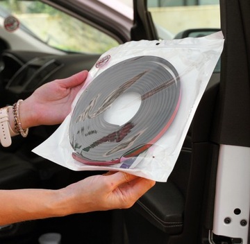 TAŚMA USZCZELNIAJĄCA DRZWI SAMOPRZYLEPNA USZCZELKA DO DRZWI SAMOCHODOWYCH