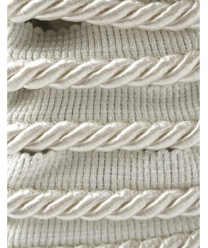 Sznurek ozdobny z wypustką 8mm ecru