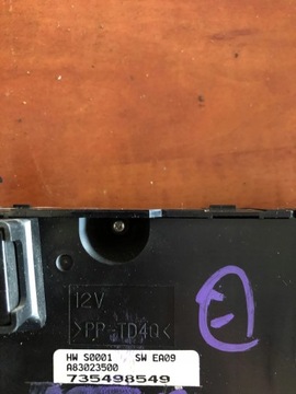 FIAT DOBLO 2010 ŘÍZENÍ I SOUČÁSTKY ELEKTRICKÉ