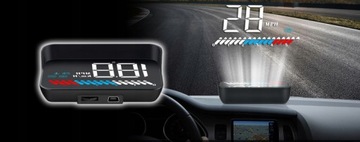 Wyświetlacz projektor na szybe LCD HUD OBD2 GPS M7