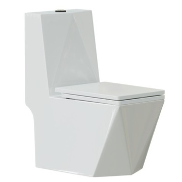 WC kompakt toaleta DIAMENT - BIAŁY system RIMFLASH