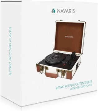 РЕТРО ВИНТАЖНЫЙ РЕТРО-ПЛЕЕР С ДИНАМИКАМИ, ЧЕМОДАН С USB-ПОРТОМ, КОРИЧНЕВЫЙ