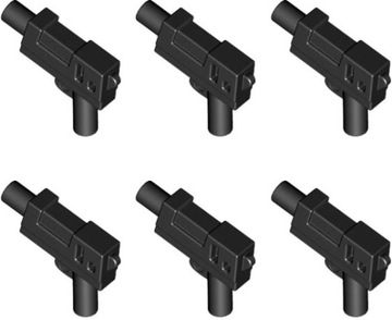 LEGO Broń Blaster Pistolet Karabin Czarny 6103643 62885 - 6szt