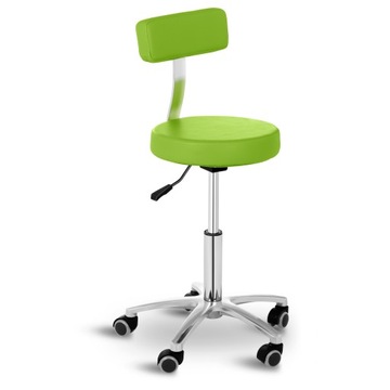 Табурет, косметический табурет со спинкой на колесиках, до 150 кг TERNI zie