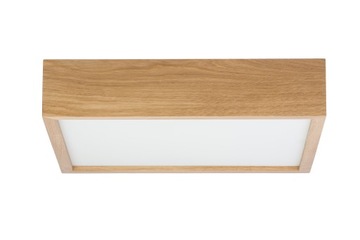 Lampa sufitowa LEJA kwadrat 385mm DĄB do salonu kuchni łazienki STYLOWA