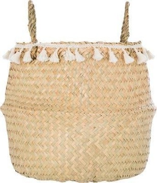 КОРЗИНКА ДЛЯ МОРСКОЙ ТРАВЫ BOHO, эко крышка для цветочного горшка